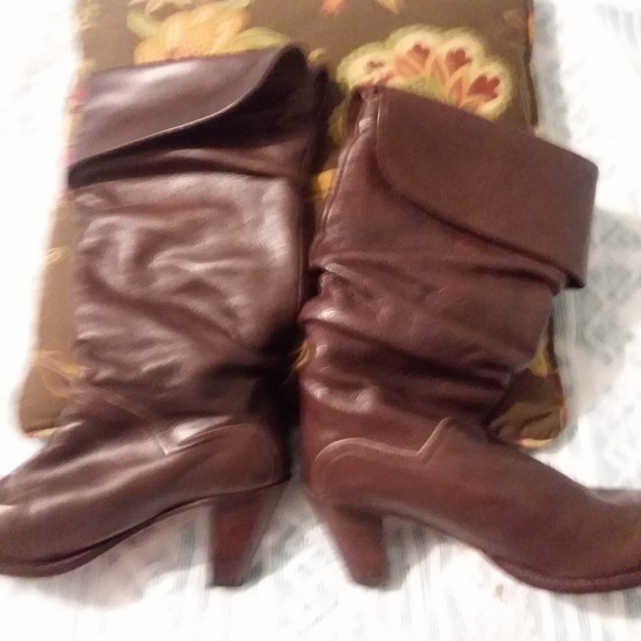 FRYE Dorado Slouch Boots 77580 Fold-Over Cuff Dark - Picture 7 of 8