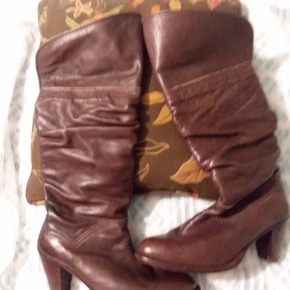 FRYE Dorado Slouch Boots 77580 Fold-Over Cuff Dark - Picture 2 of 8