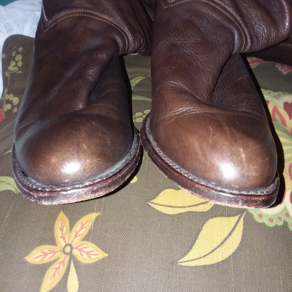 FRYE Dorado Slouch Boots 77580 Fold-Over Cuff Dark - Picture 3 of 8