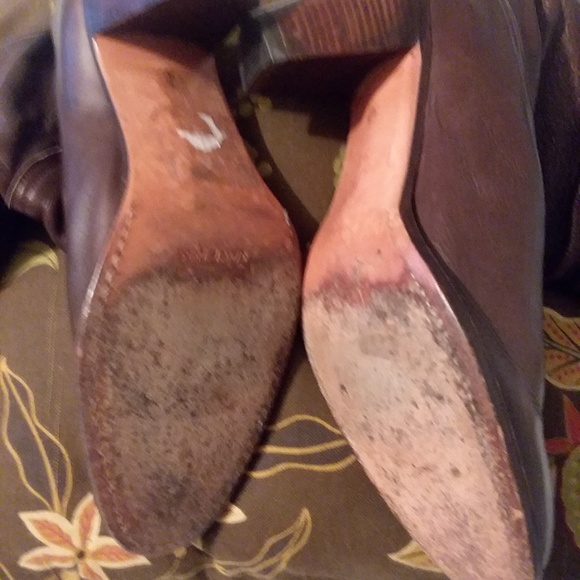 FRYE Dorado Slouch Boots 77580 Fold-Over Cuff Dark - Picture 5 of 8