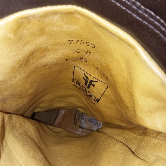 FRYE Dorado Slouch Boots 77580 Fold-Over Cuff Dark - Picture 6 of 8