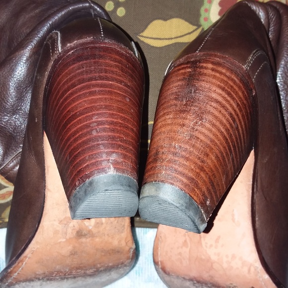 FRYE Dorado Slouch Boots 77580 Fold-Over Cuff Dark - Picture 4 of 8