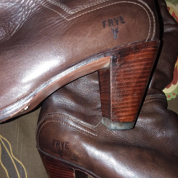 FRYE Dorado Slouch Boots 77580 Fold-Over Cuff Dark - Picture 8 of 8