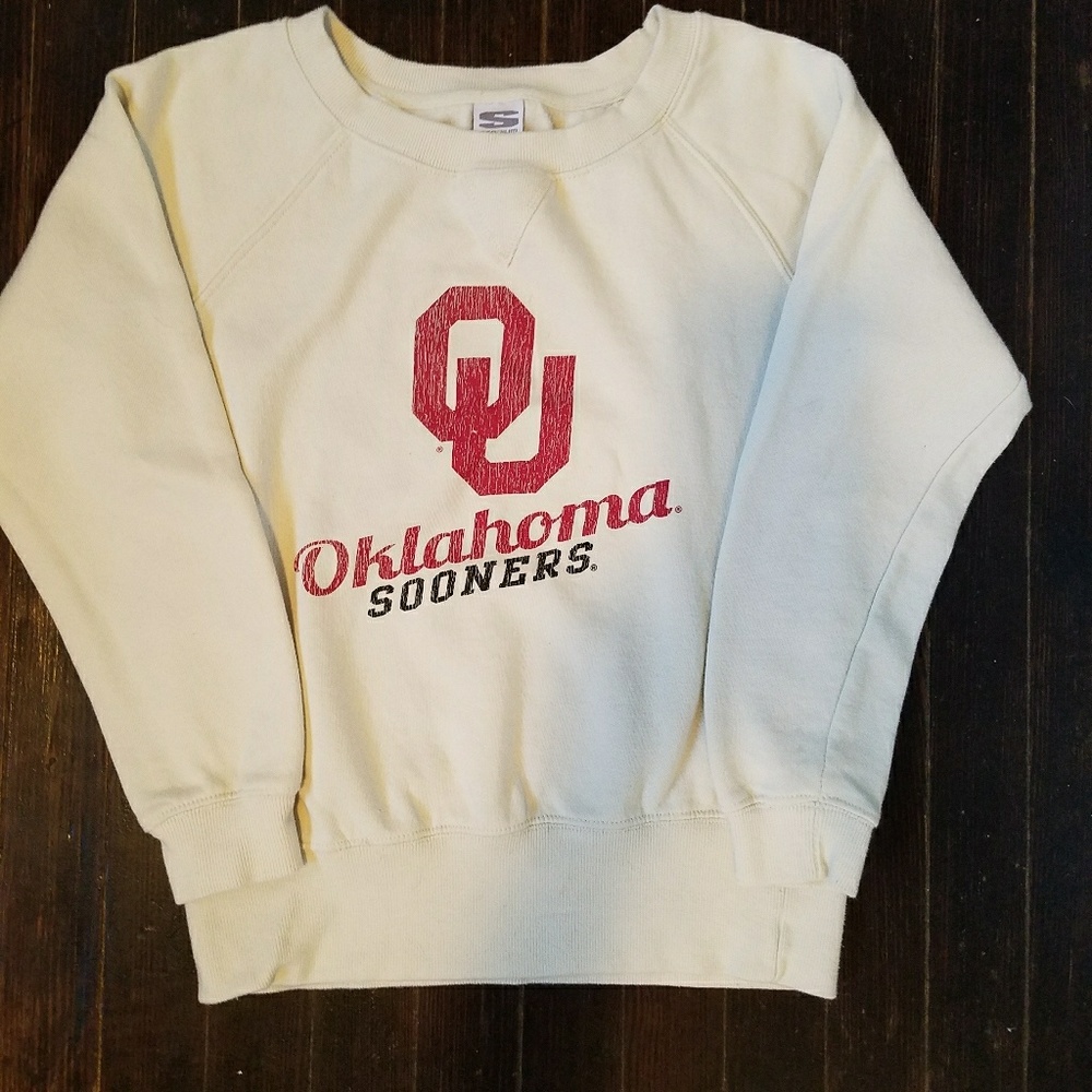 OU boatneck sweat shirt, sz Small