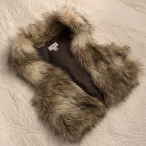 Ann Taylor Loft Faux Fur Vest