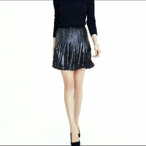 Banana Republic blue sequin skirt