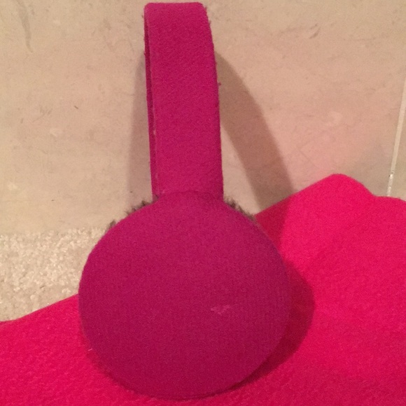 J. Crew Accessories J Crew Woolshearling Hot Pink Earmuffs Poshmark