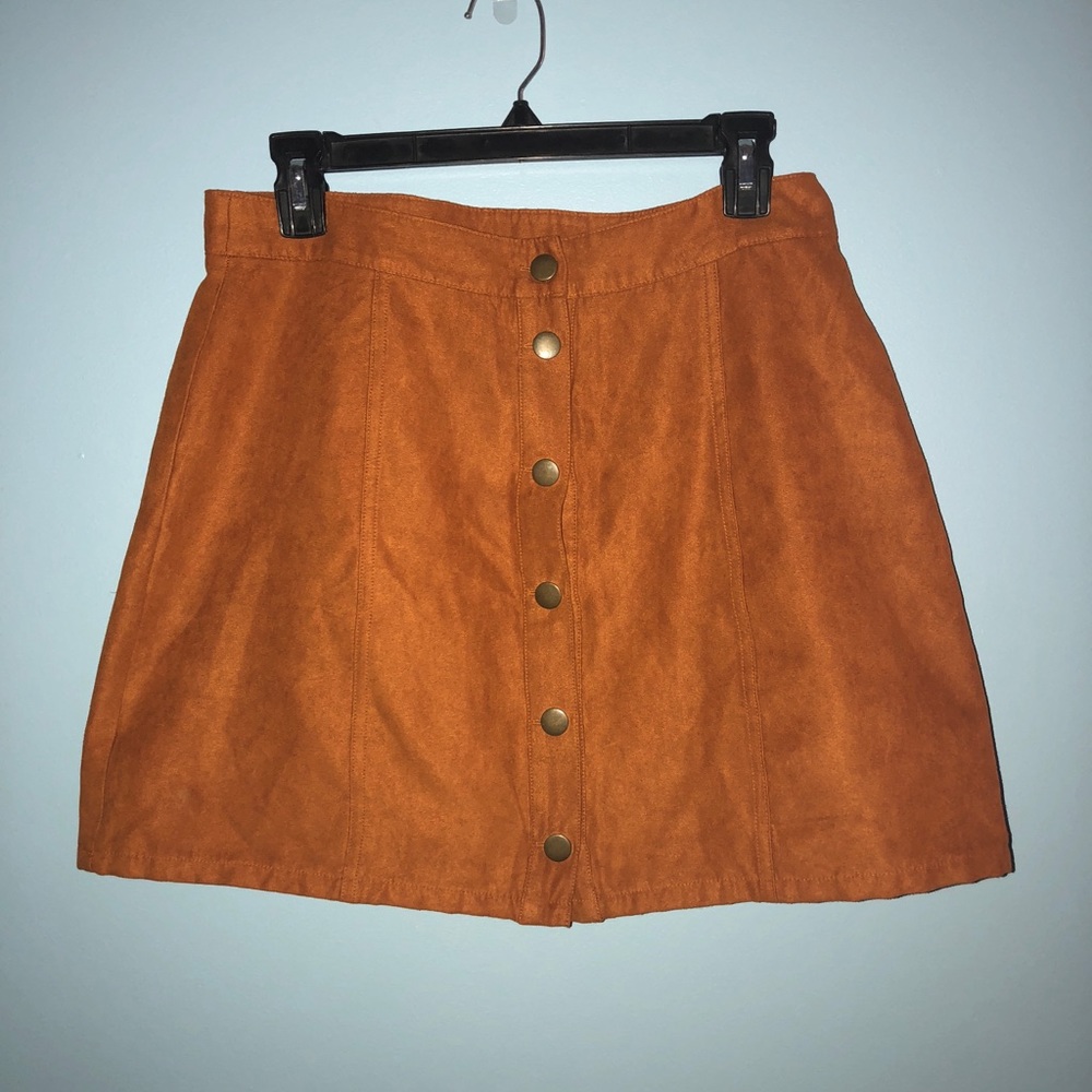 Tan Suede Skirt