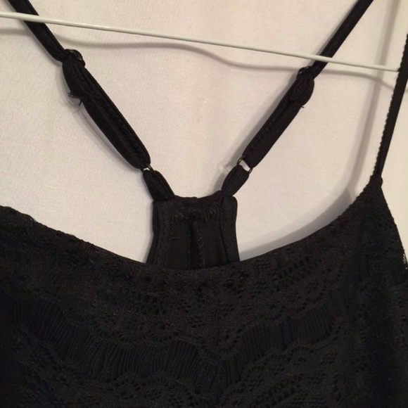 🆕 BLACK LACED TANK TOP with LINING - Picture 6 of 6