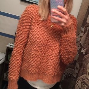 Madewell Boxy Pink/Peach Sweater: XS