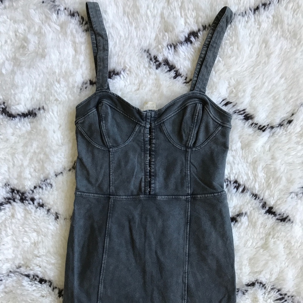 Free People Gray Mini Dress