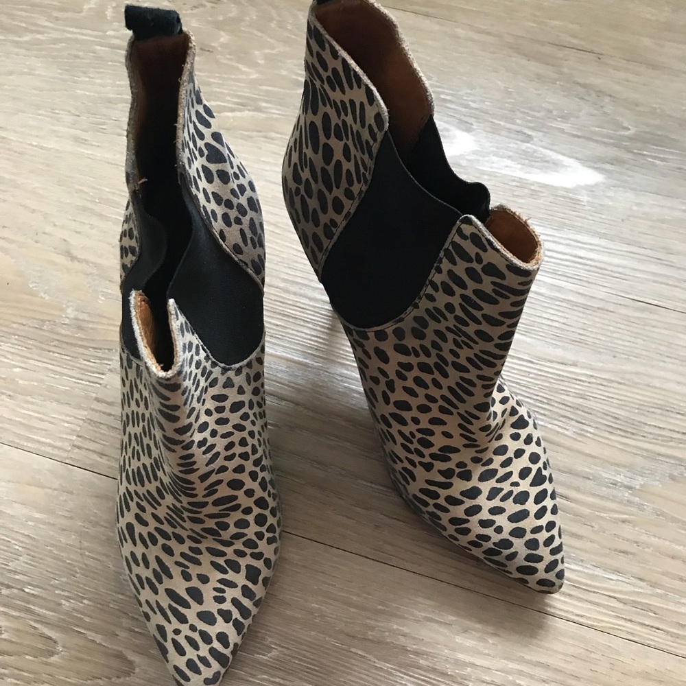 Isabel Marant Leopard Ankle Boots - Picture 1 of 6