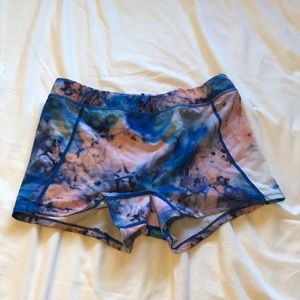 Tie dye Spandex shorts