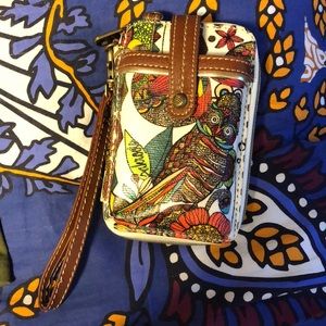 Owl Sakroots Phone Holder/Wallet