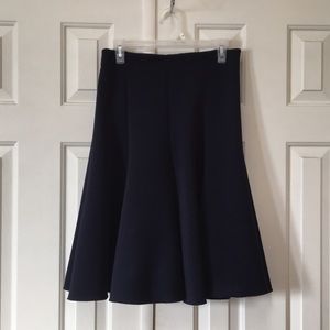 Vince Camuto Navy Blue Scuba Skirt