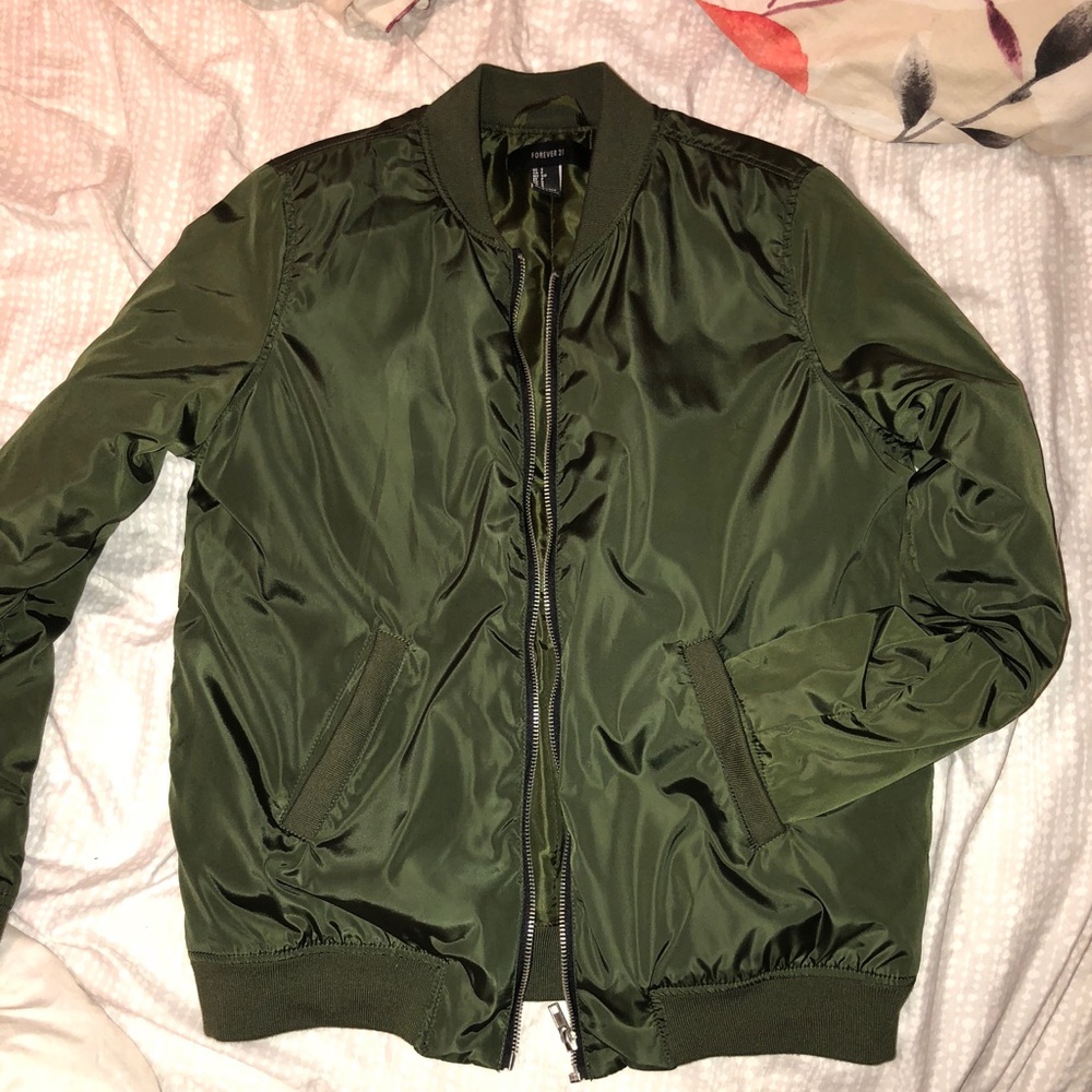 Green Bomber Jacket