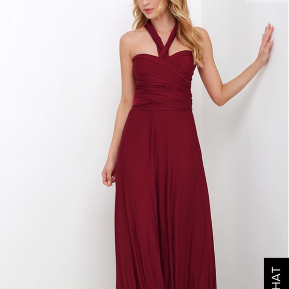 red infinity dress