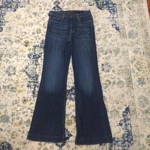 7 For All Mankind Ginger wide trouser leg jeans
