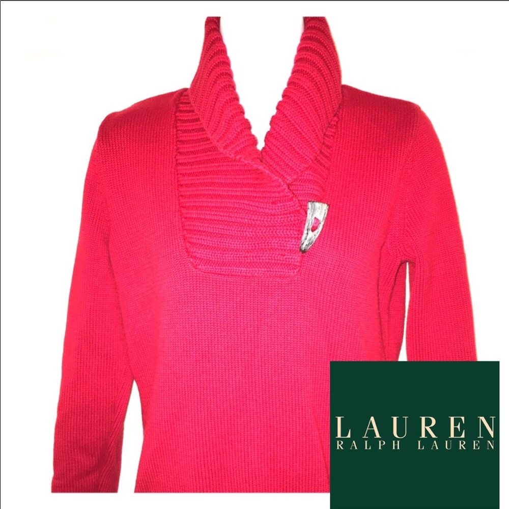 Ralph Lauren Red sweater size Medium