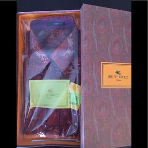 ETRO Italy new paisley button down shirts size 46