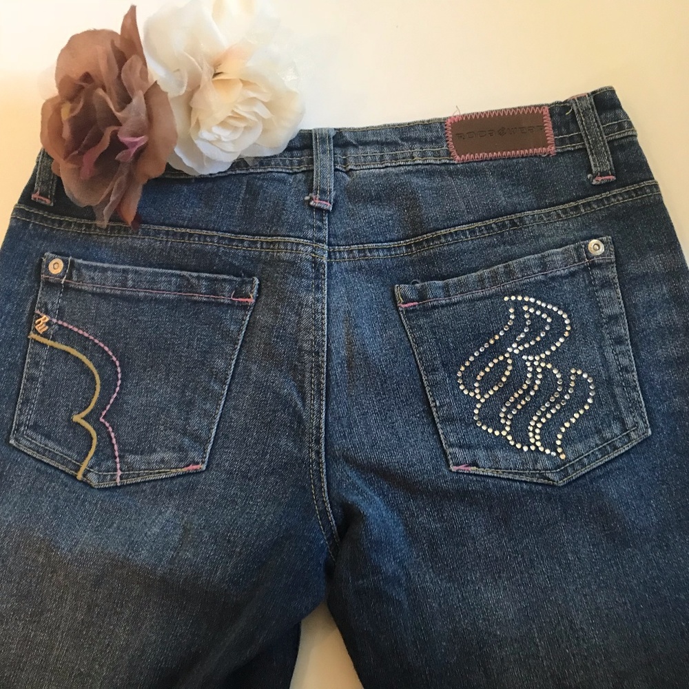 Rocawear Boot Cut Jeans sz 3 Pocket Bling
