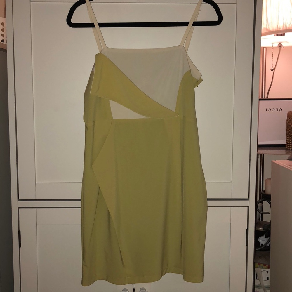 Esley two-tone structural dress