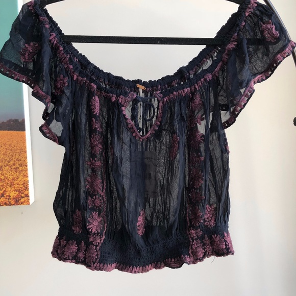 Free People Off the Shoulder Top - Picture 1 of 2
