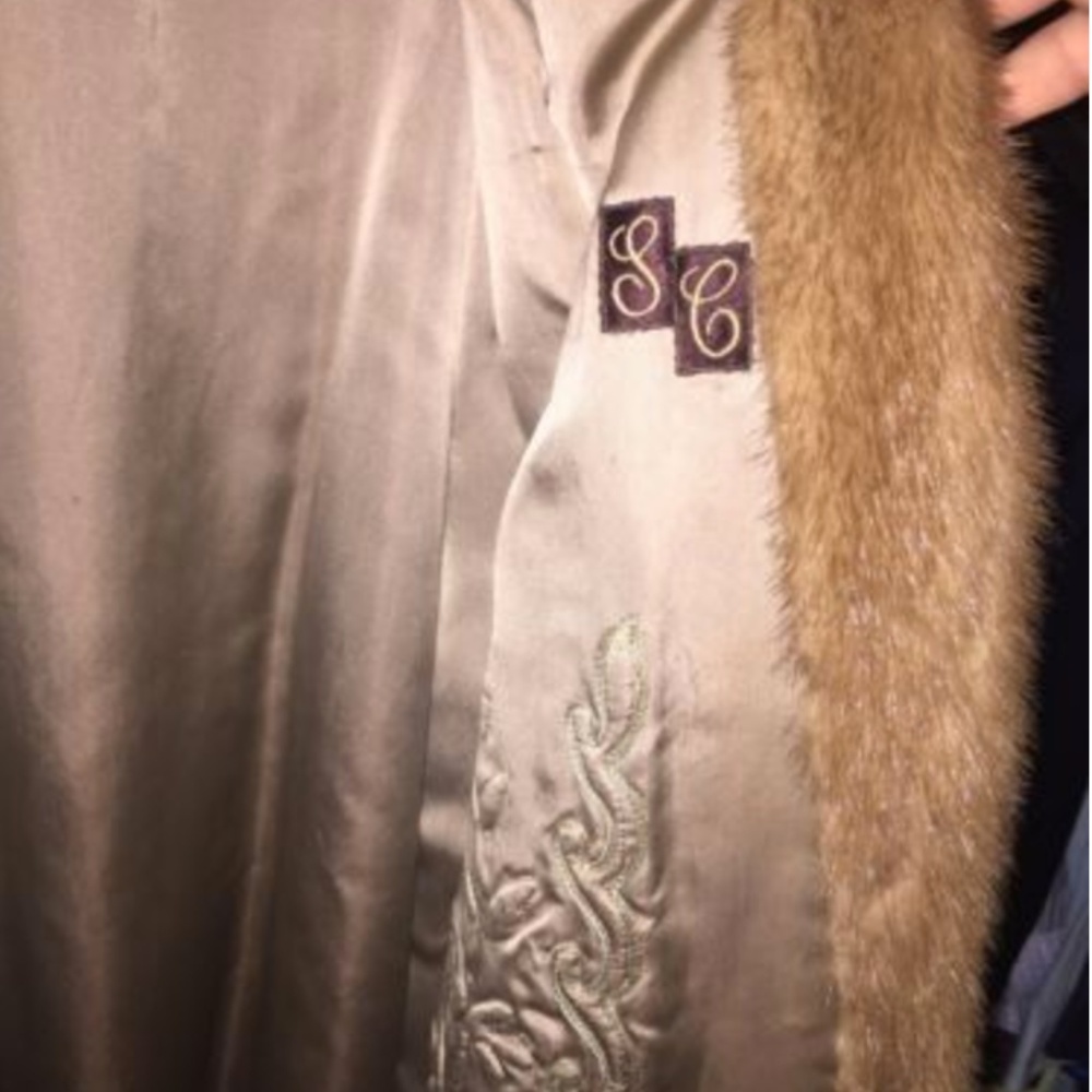 Vintage Mink Coat, Autumn Haze Brown - Picture 3 of 7