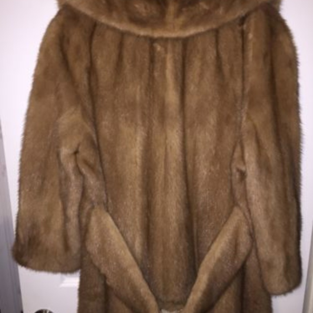 Vintage Mink Coat, Autumn Haze Brown - Picture 2 of 7