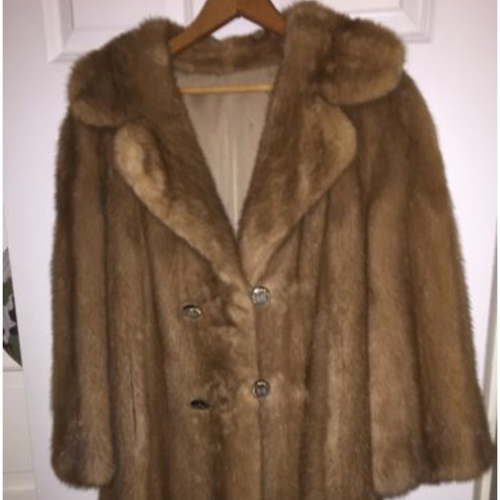 Vintage Mink Coat, Autumn Haze Brown