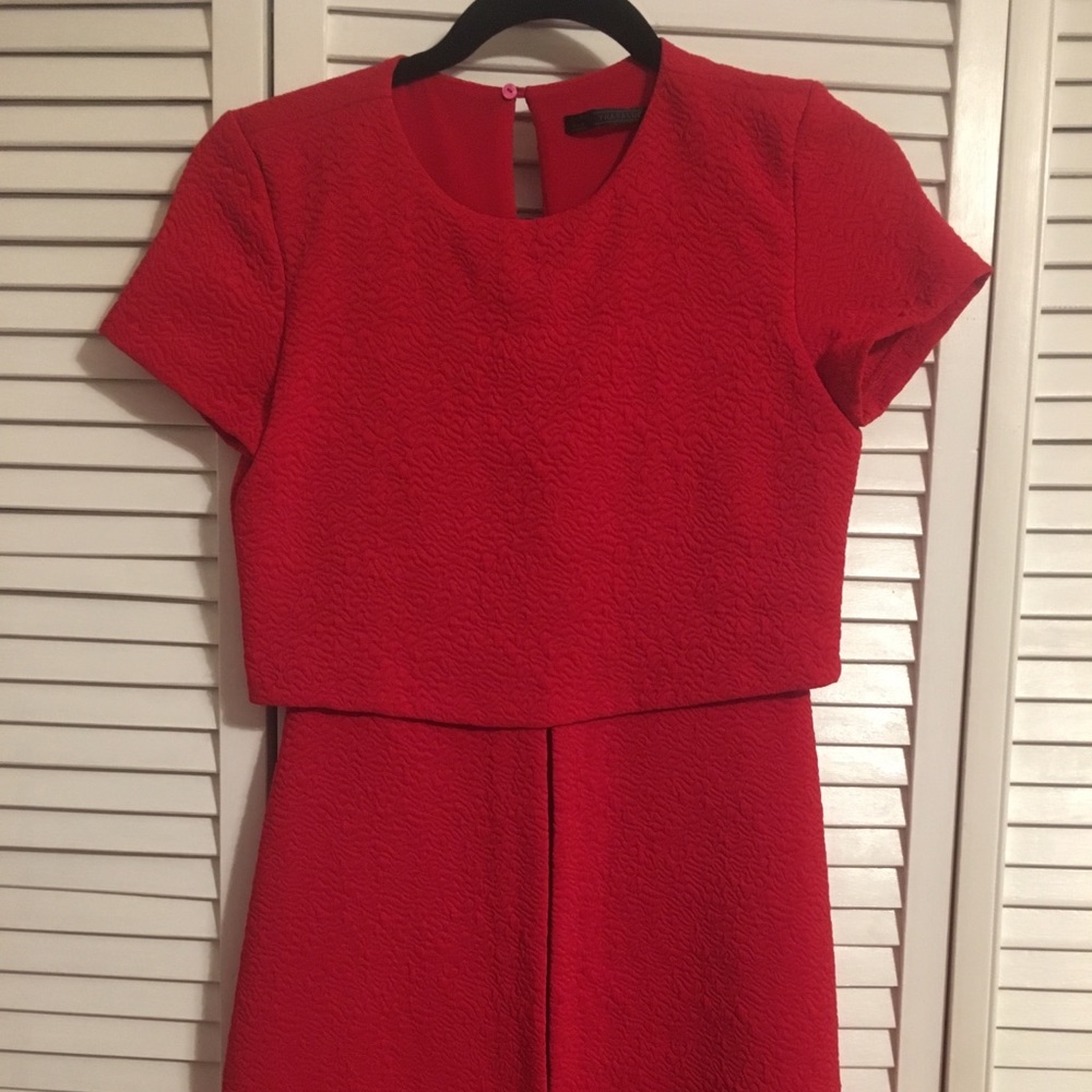 Red dress from Zara