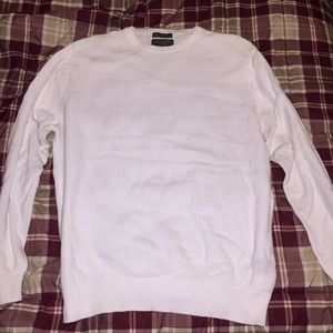 Lyle & Scott Men's Crewneck Sweater, Large, White