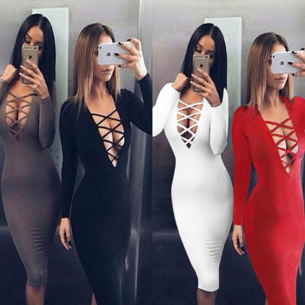 *Black* Bandage Bodycon Cocktail Dress