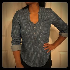 ‼️PRICE DROP‼️LC Lauren Conrad Denim Top