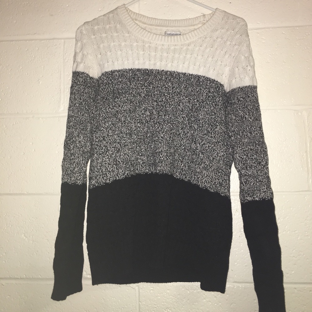 Cute block striped sweater