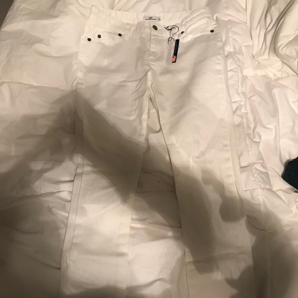 White vineyard vines skinny jeans