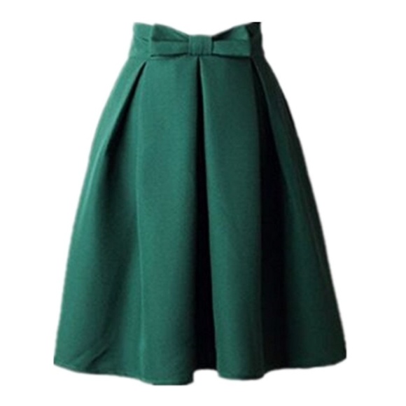 🖤 HP 🖤 LUISA Emerald Bow Tie Skirt - Picture 4 of 5