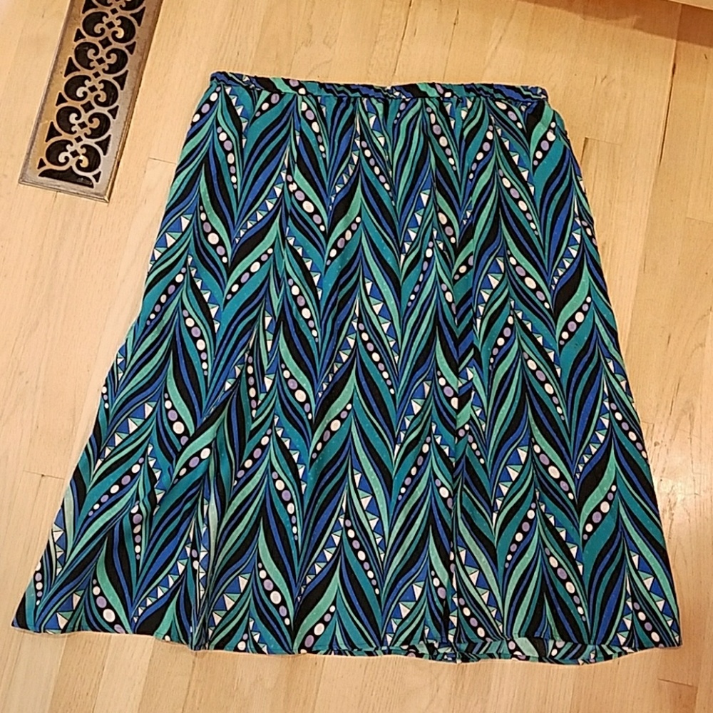 Bob Mackie wearable art silk skirt - Picture 1 of 5