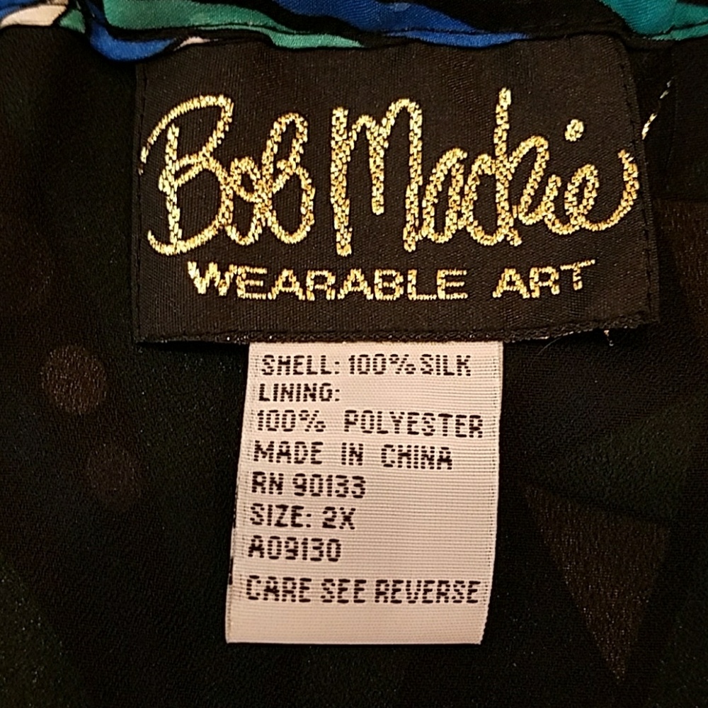 Bob Mackie wearable art silk skirt - Picture 5 of 5