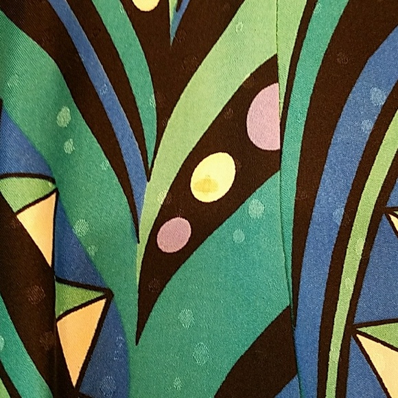 Bob Mackie wearable art silk skirt - Picture 3 of 5