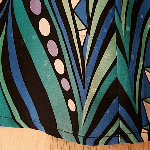 Bob Mackie wearable art silk skirt - Picture 4 of 5