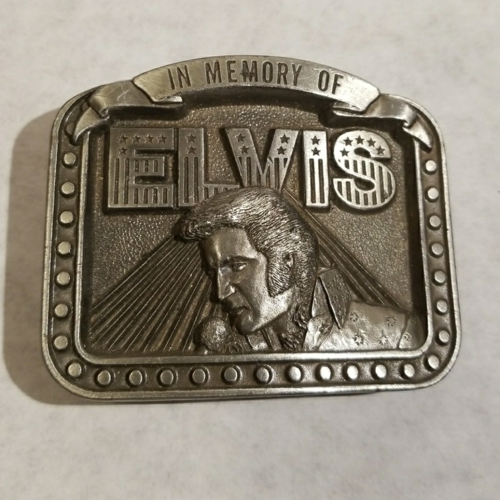 Elvis Pewter Belt Buckle Limited Edition
