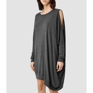 All Saints Asymmetrical Sago Sweater Dress