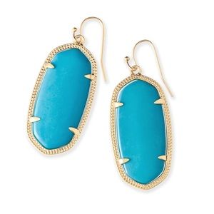Kendra Scott— Elle Gold Earrings in Turquoise