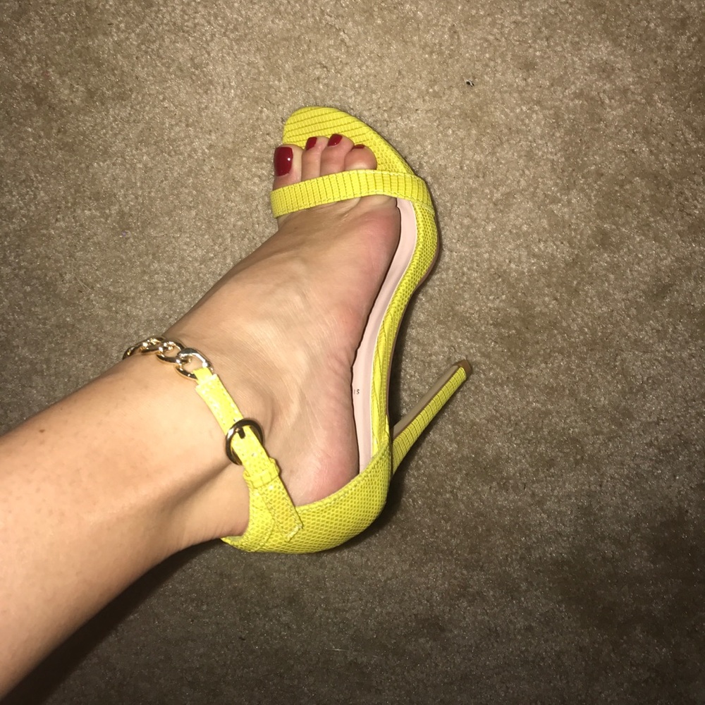High heeled sandals