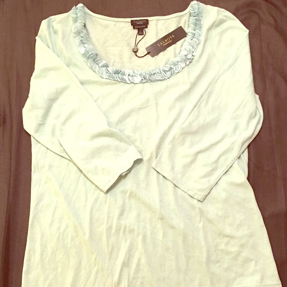 Talbots’s women’s light blue blouse