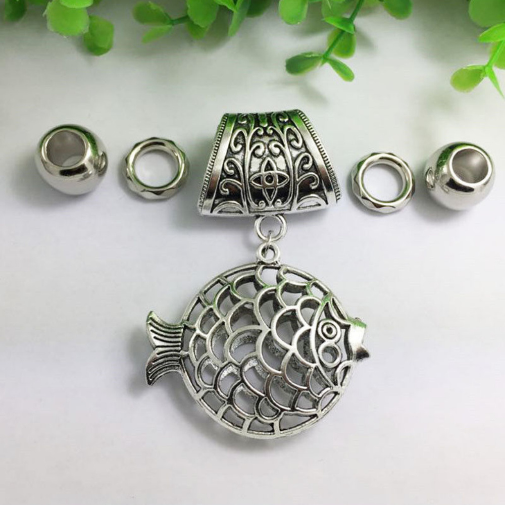 NEW Blow Fish ~ Silver Scarf Ring Pendant