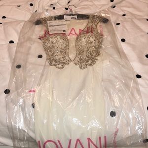 Short Ivory Jovani party dress