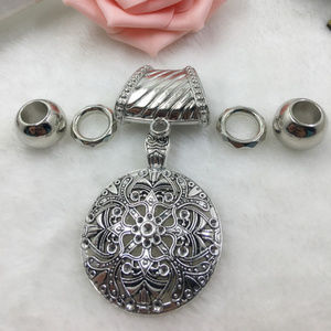 NEW Center Of Hearts ~`Silver Scarf Ring Pendant