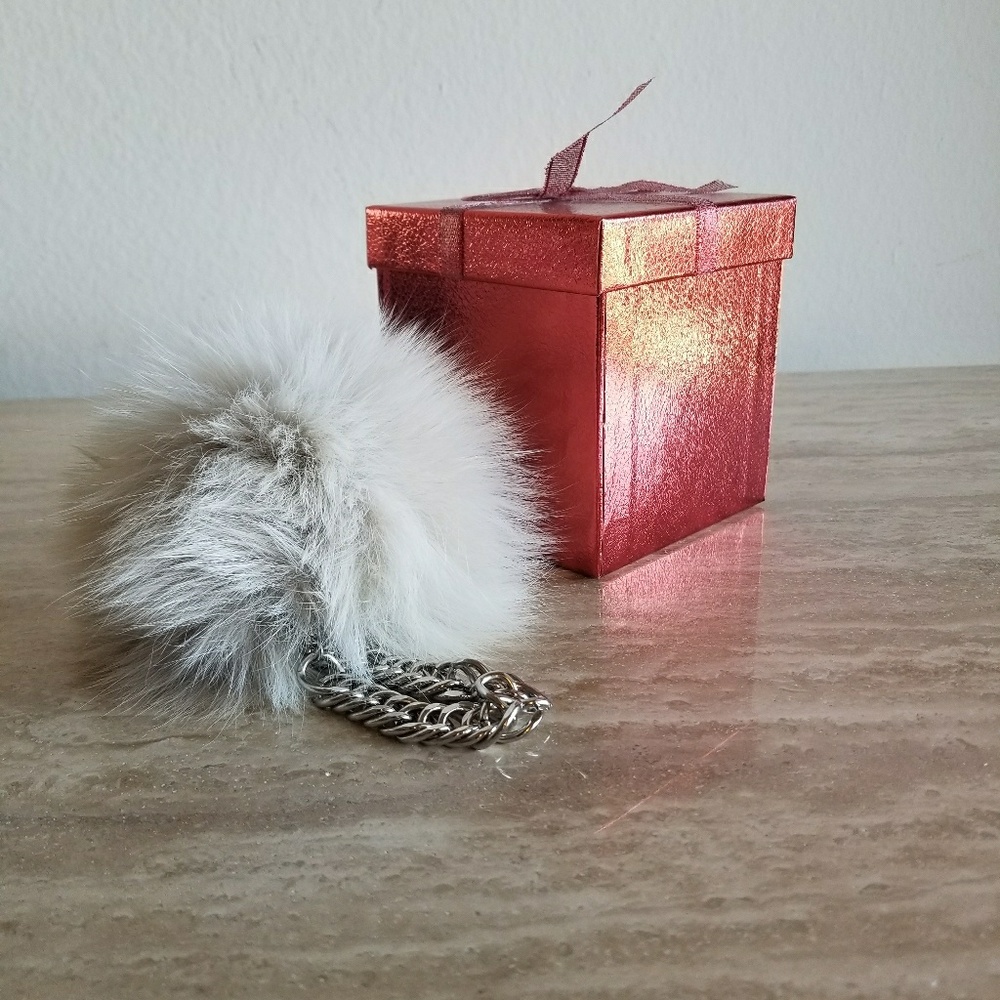 💯Real Fox Fur Bracelet Puff 🦊